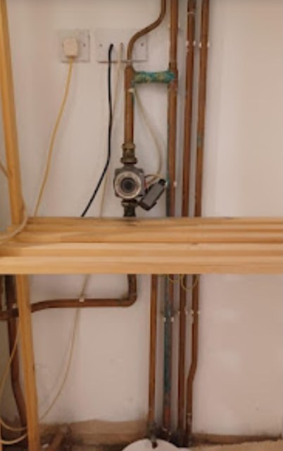 Copper pipework